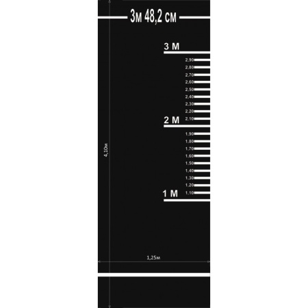 Купить Дорожка (разметка) для прыжков в длину с места для сдачи норматива (цв. черный) в Переславле-Залесском 