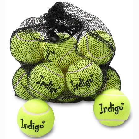 Купить Мяч для большого тенниса Indigo (12 шт в сетке) начальный уровень в Переславле-Залесском 
