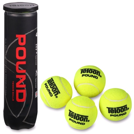 Купить Мяч для большого тенниса Teloon 828Т Р4  (4 шт) в Переславле-Залесском 