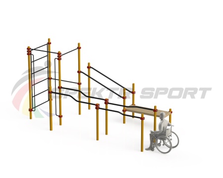 Купить Спортивный комплекс для инвалидов-колясочников WRK-D16_76mm в Переславле-Залесском 